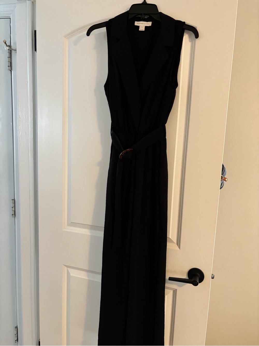Monteau Black jumpsuit with Belt